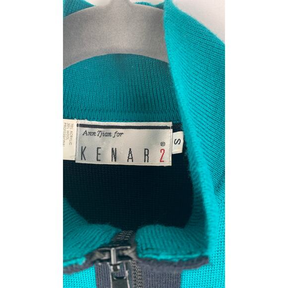 Kenar 2 Vintage Zip Up Long Sleeve Wool Blend Knit Dress Womens Size Small - Picture 10 of 11